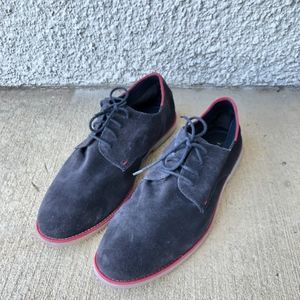 Topman Blue Faux Suede 'Spark' Shoes